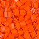 Miyuki tila 5x5mm Perlen - Opaque orange TL-406